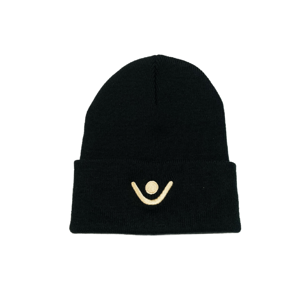 Black & Gold Logo Beanie