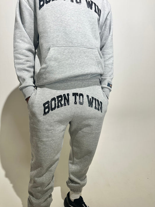 Born to win sweatpants(Heather Grey)