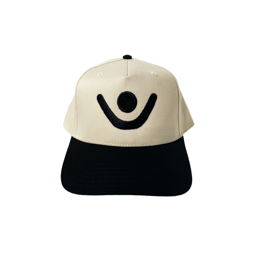 VCTRY Logo 5 Panel hat - Tan and Black