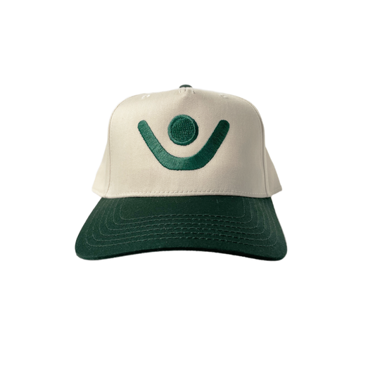 VCTRY Logo 5 Panel hat - Tan & Green