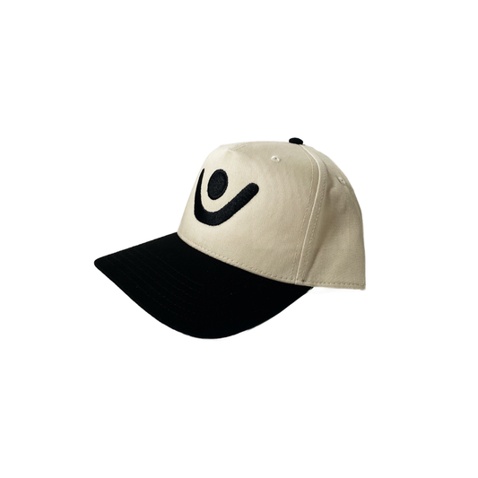 VCTRY Logo 5 Panel hat - Tan and Black