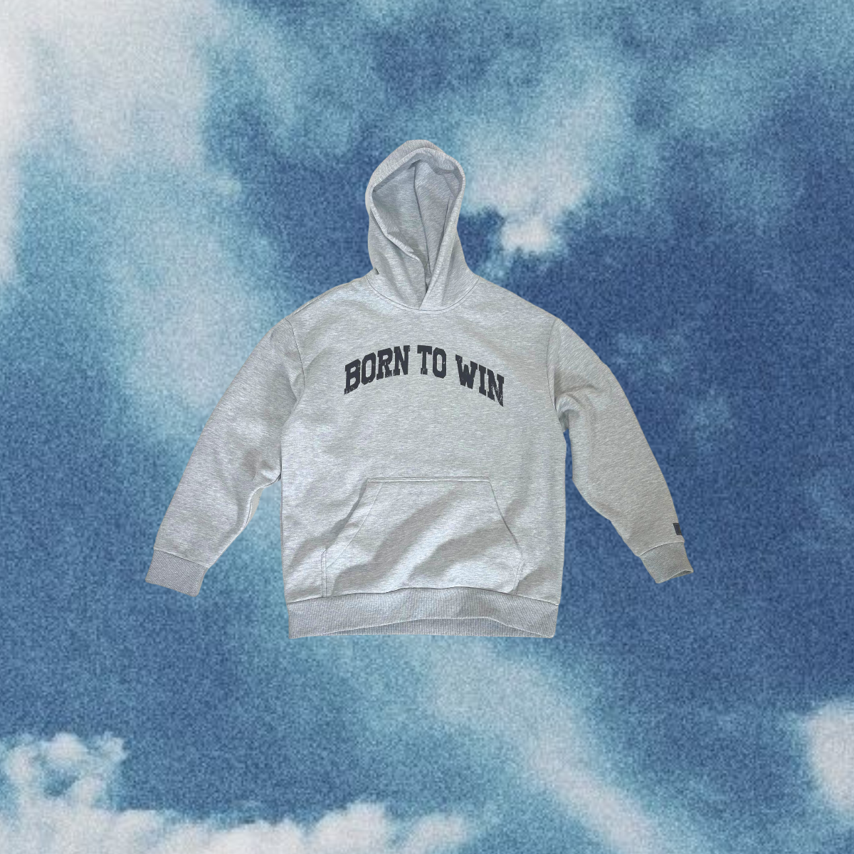 Born to win hoodie (Heather Grey)