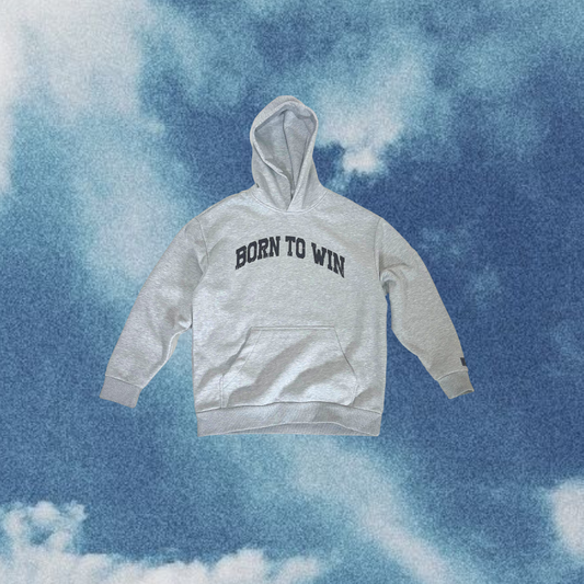 Born to win hoodie (Heather Grey)
