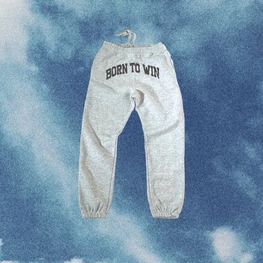 Born to win sweatpants(Heather Grey)